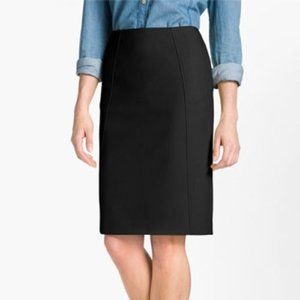 Halogen Black Ponte-Knit Seamed Pencil Skirt from Nordstrom – New With Tags